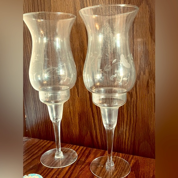 Princess House Hurricane Candle Holdersnull